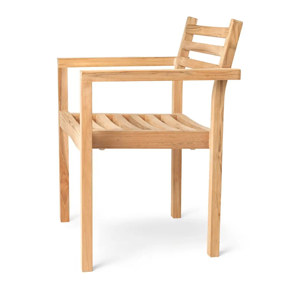 Carl Hansen - AH502 Garten Armlehnstuhl mit Regalen und Hakenleisten