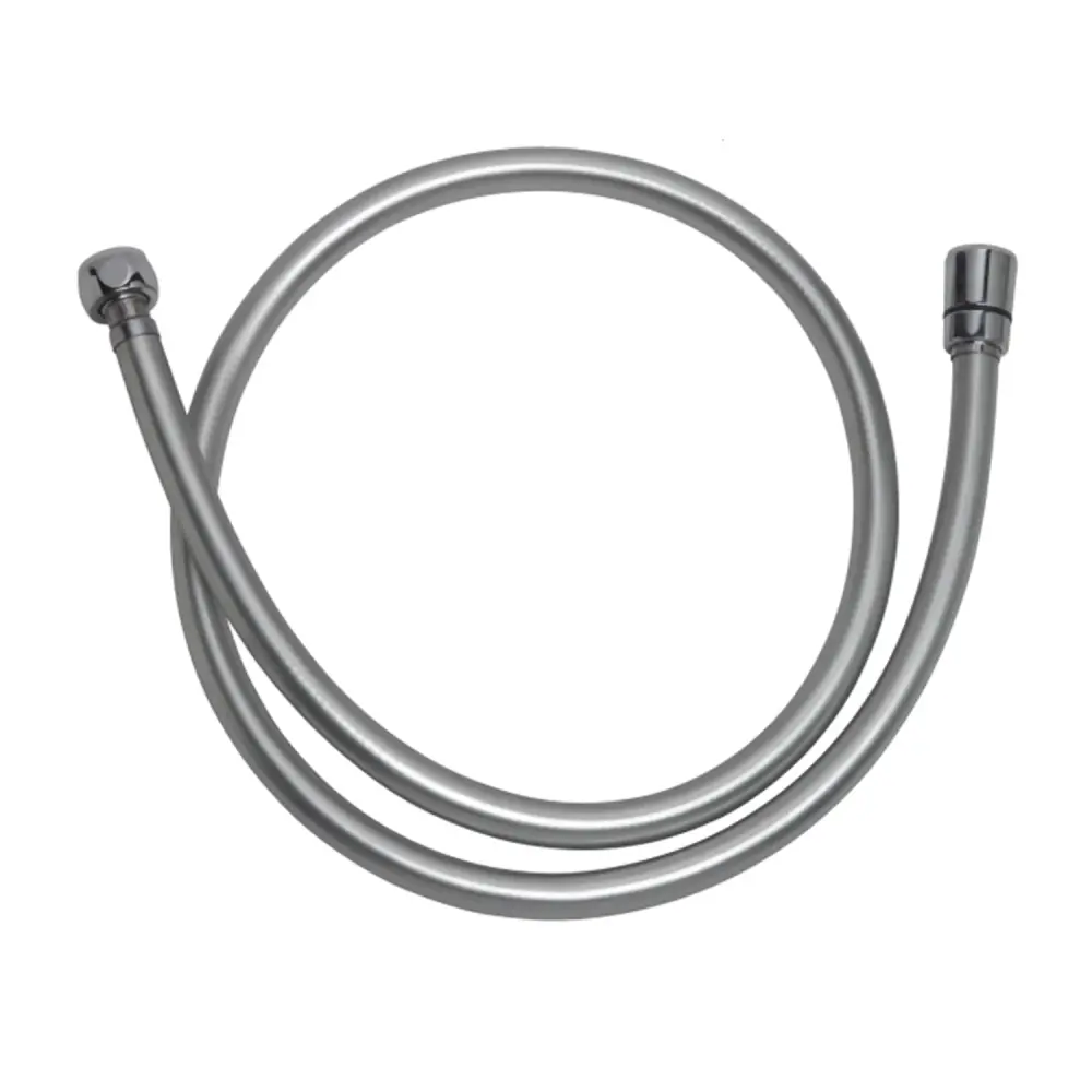 Flexibler grauer Gummischlauch mit 150 cm Antitorsionsschutz - Silber/Silver