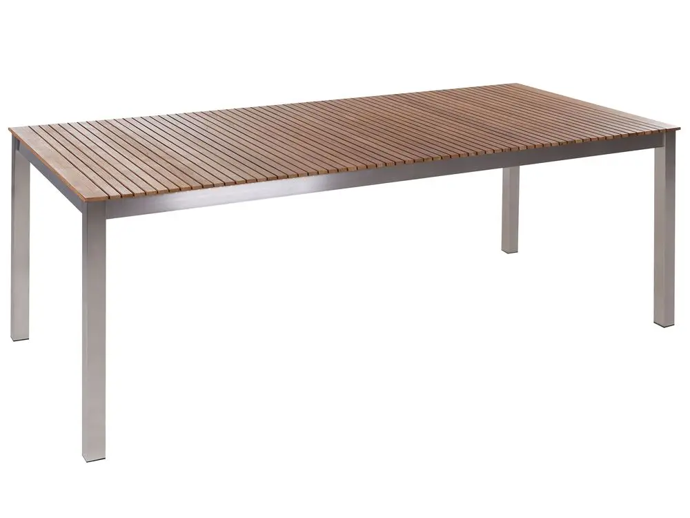 Gartentisch VIAREGGIO 200 cm 90 cm FSC® zertifiziertes Teakholz Braun