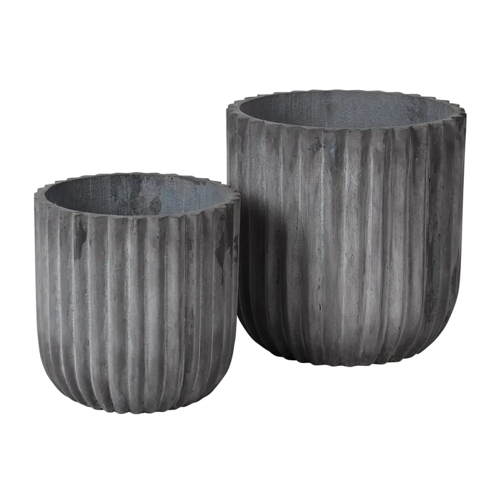 Broste Copenhagen - Fiber Pflanztopf Terrakotta-Optik