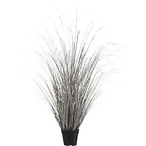 Pflanzuntersetzer- Gras im Topf, Gesamthöhe 1200 mm, champagner.