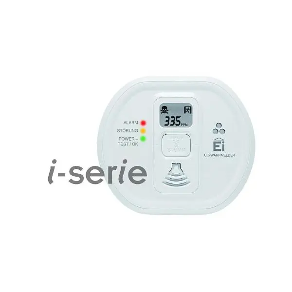EI Electronics Kohlenmonoxidmelder 85dB mit Sockel autark mit Sockel Standalone Batterie 3V DC weiß Aufbau EI208IDW 122672