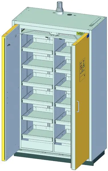 Düperthal Schutzsschrank für brennbare Flüssigkeiten Typ 90 CLASSIC pro XL 2 Seiten 29-201265-059