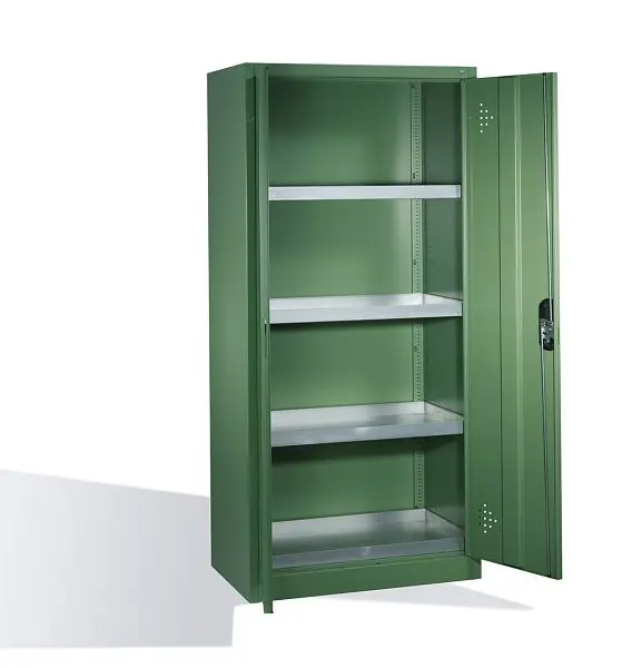 C+P Umweltschrank Acurado H1950xB930xT500mm Farbe: Resedagrün Muldengriff 8921-315 S10321