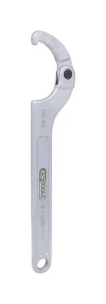 KS Tools Gelenk-Hakenschlüssel mit Nase 50-80 mm 517.1318