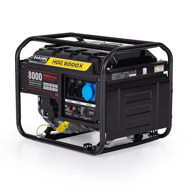 Hahn &amp; Sohn Benzin Generator HGG 8000X 6.5 kVA / 6.5 kW 7410
