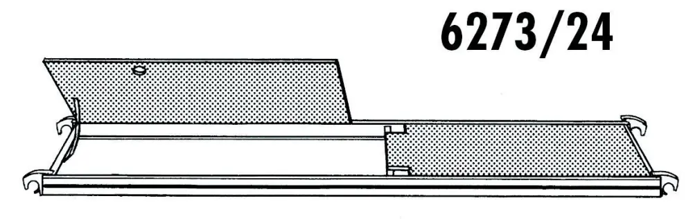 HYMER Bühne mit Durchstiegsklappe Länge 295 m Breite 065 m 627324