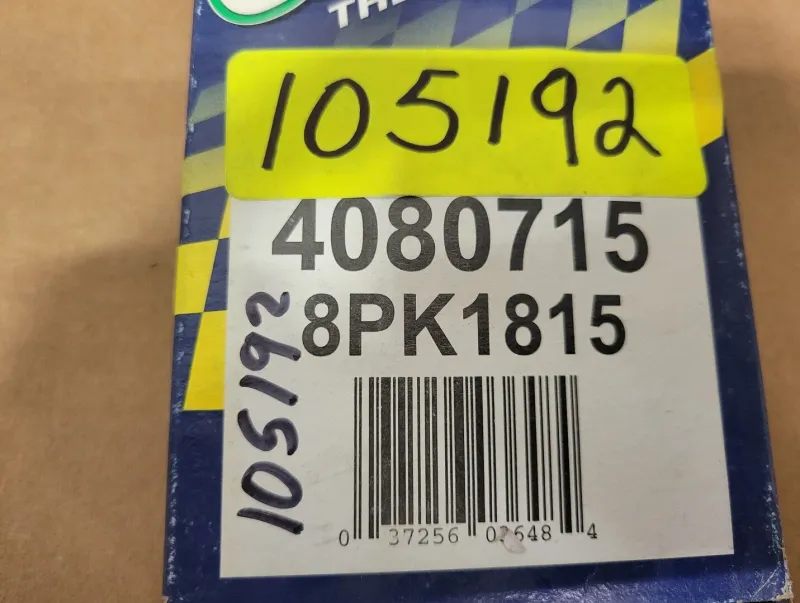 Replacement Serpentine Mikro V Belt 4080715 8PK1815 (Box 12)