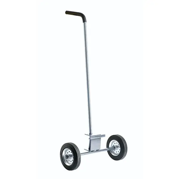 ELSPRO Fahrhilfe aus Edelstahl mit Vollgummirädern und gummiertem Handhabung JOG48
