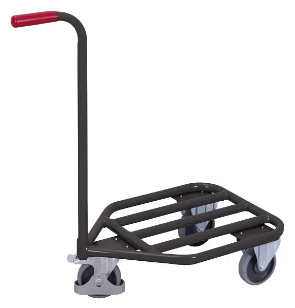 VARIOfit Handhabungroller mit Stahlrohrladefläche Ladefläche: 565 x 450 mm RAL 7016 anthrazitgrau sw-450.805/AG