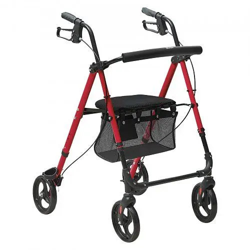 VEVOR Rollator für Senioren fantikbar Alukleinformatum verstellbarer Sitz und Handhabung mit 8-Zoll-All-Terrain-Rädern 1...