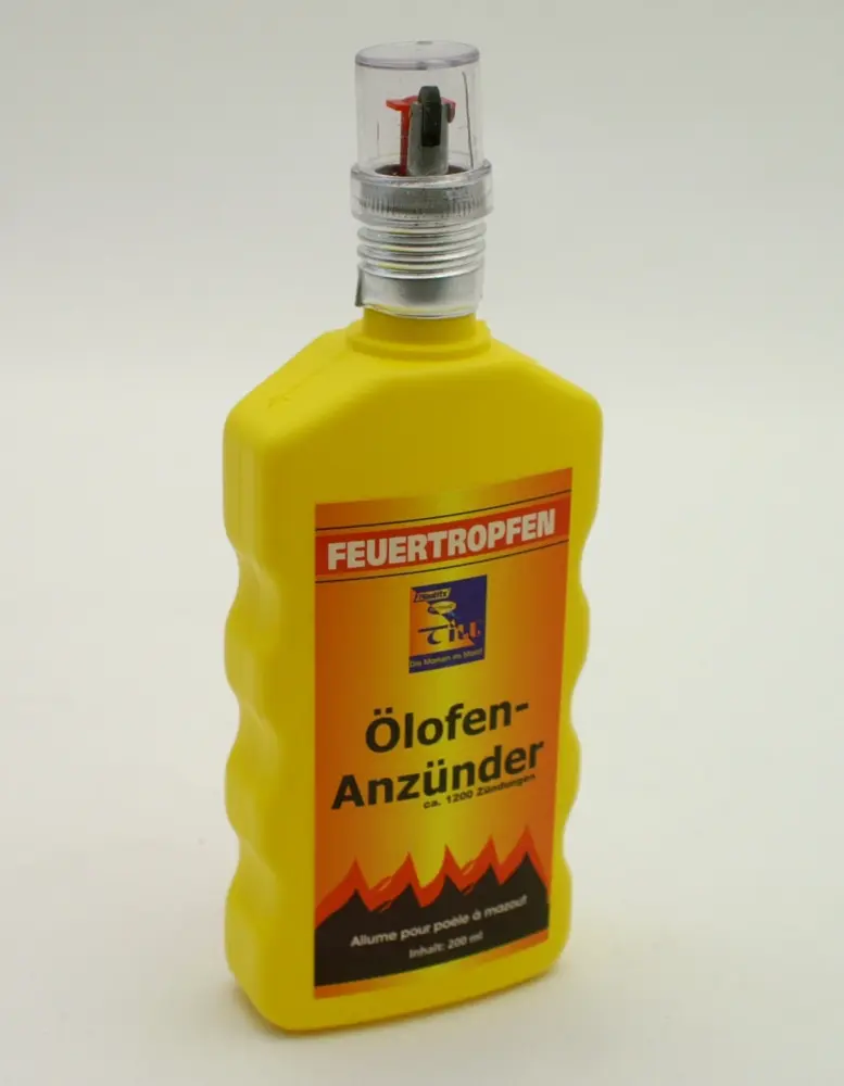 Professionelle Qualität Flüssiger Ölofenanzünder Flasche mit Zündeinrichtung 200ml