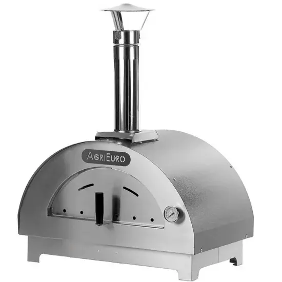 Quattro Stagioni Holzbackofen für Pizza - Farbe: Anthrazit - für 1 Pizza