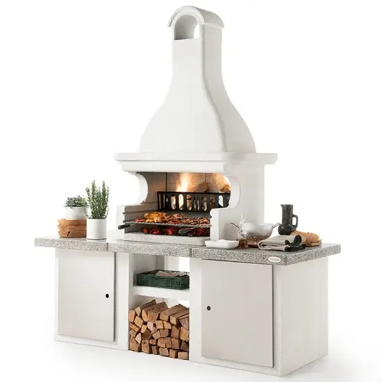 Natürlicher Palazzetti Glasgow 3 - Grillkamin - für Brennholz und Holzkohle