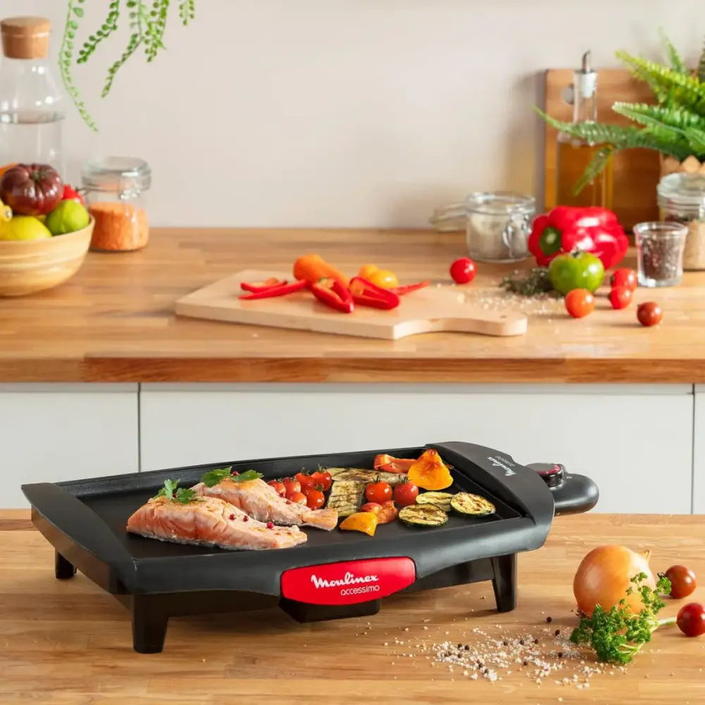 Plancha zum Kochen Accessimo Moulinex mit Aufbewahrungstasche
