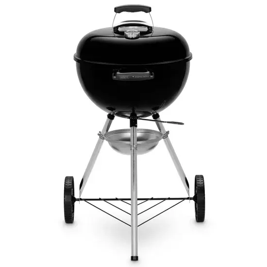 Rostfreies Weber Kettle E-4710 BLK - Holzkohlegrill - Durchmesser des Grillrosts 47 cm