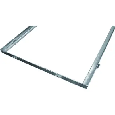 MEA® - Gitterrostzarge, 500x300, m. Mauerankern, silberfarig, sendzimierverzinkt, Stahl für alle Grillmodelle