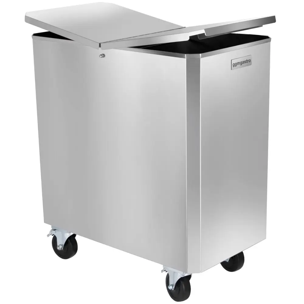 Flexibles Mehlwagen / Zutatenwagen - 150 Liter - aus Edelstahl