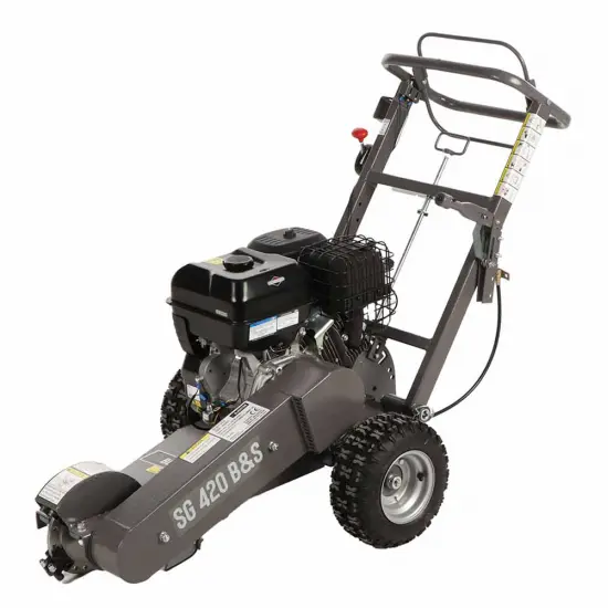 BlackStone SG 420 B&S - Baumstumpffräse - Motor B&S XR2100 420 ccm - Schneidegerät mit 8 Wolframkarbidhämmern