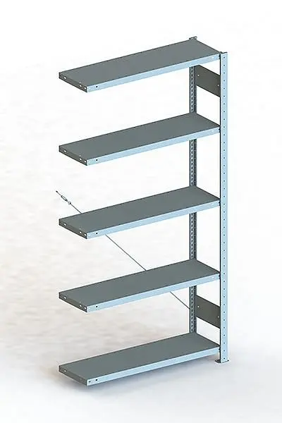 Meta S3 Steckregal CLIP 100 AR 2000x1000x300 mm verzinkt Bodenanzahl: 5 20088709