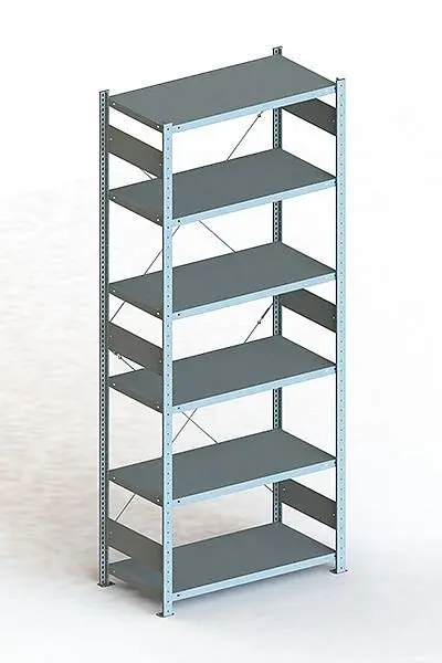 Meta S3 Steckregal CLIP 100 GR 2500x1000x500 mm verzinkt Bodenanzahl: 6 20088703
