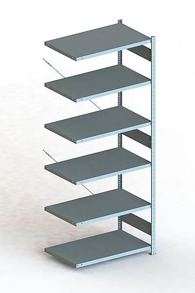 Meta S3 Steckregal CLIP 150 AR 2500x1000x600 mm verzinkt Bodenanzahl: 6 20095033