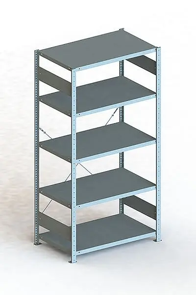 Meta S3 Steckregal CLIP 230 GR 2000x1000x600 mm verzinkt Bodenanzahl: 5 20088726
