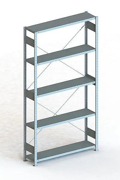 Meta S3 Steckregal CLIP 230 GR 2500x1300x300 mm verzinkt Bodenanzahl: 5 200181782