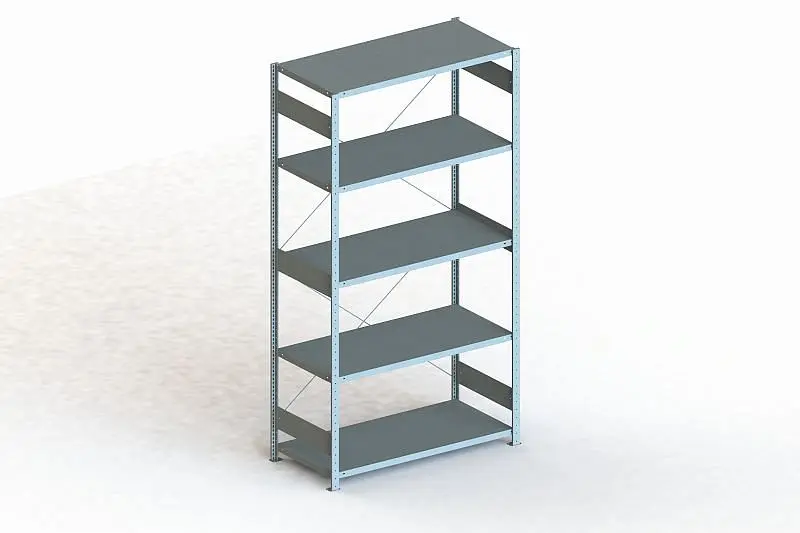 Meta S3 Steckregal CLIP 230 GR 2500x1300x600 mm verzinkt Bodenanzahl: 5 200181785