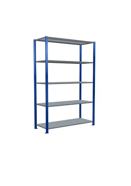 Schulte Grundregal Steckregal MULTIplus250 2000 x 1300 x 500 mm 5 Fachböden Kreuzstrebe RAL 5010 enzianblau/verzinkt 1295...