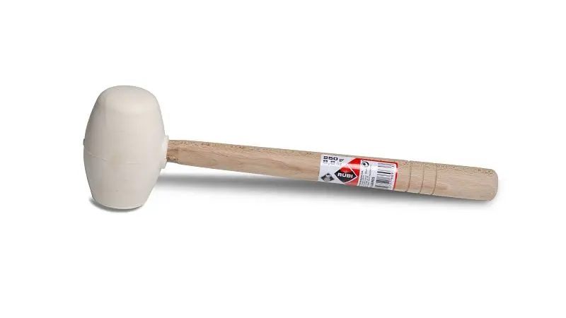 Rubi Weissgummi-Hammer mit abgerundeter Spitze 250g VE: 6 Stück 66905