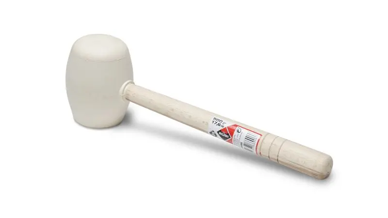 Rubi Weissgummi-Hammer mit abgerundeter Spitze 500g VE: 6 Stück 66906