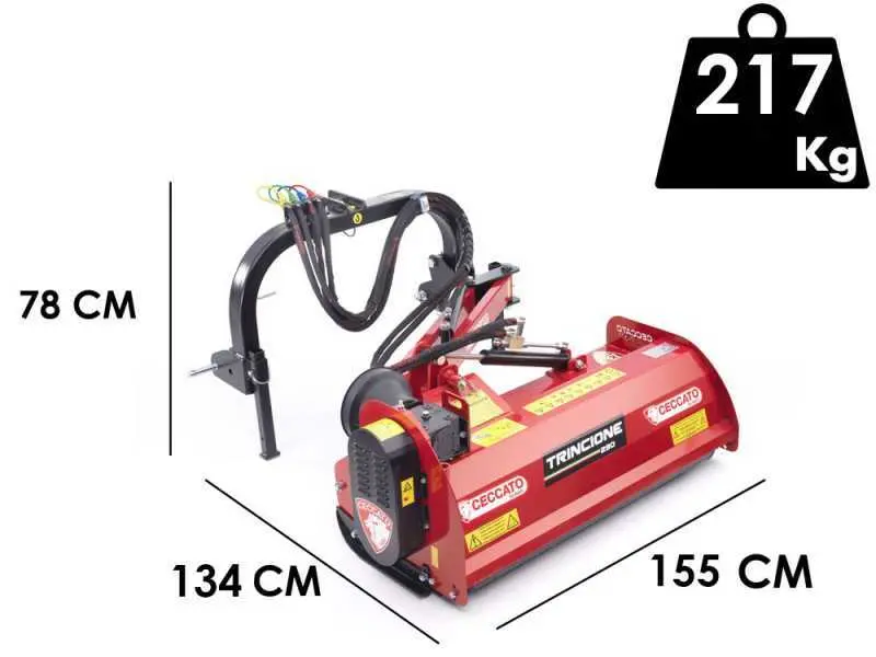 Ceccato trincione 290 Argini 1400 - Böschungsmulcher für Traktor - mit Hammerschlegeln - leichte Reihe