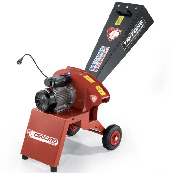 Ceccato Tritone Bio Sprint - Häcksler mit Elektromotor 2200 W mit 2 Jahren Garantie