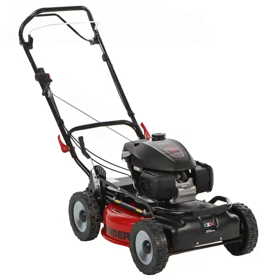 Leiser Elektro-Häcksler Marina Systems GRINDER 4x4 SH - Rasenmäher mit Radantrieb - Honda-Motor GCVx 200 - Schnittbreite...
