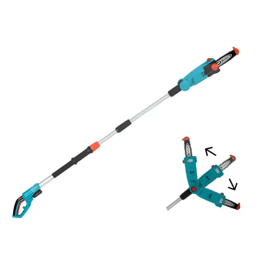 Leistungsstarker Messer Akku-Astkettensäge auf Teleskopschaft Gardena TCS 20/18V P4A Ready-To-Use Set