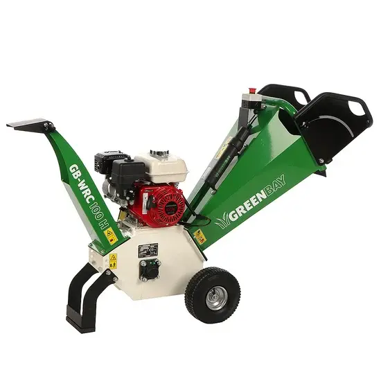 Professioneller Hochleistungs- GreenBay GB-WRC 100 H - Profi Häcksler mit Verbrennungsmotor - 6,5 PS Honda GX200 Motor