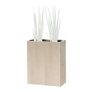 Pflanzengefäß, hüfthoch, für 2 Pflanzen, Ahorn-Dekor. Durchmesser 30 cm