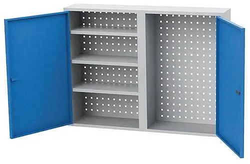 Bedrunka+Hirth Werkzeug-Wandhängeschrank Schubladenanzahl: 1 Anzahl Flügeltüren: 2 Abmessungen mm (BxTxH): 1000 x 200 x...