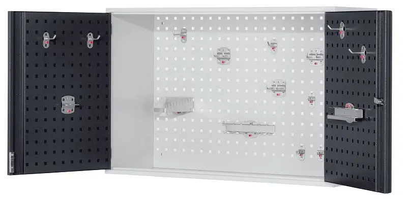 Kappes RasterPlan Hängeschrank Modell 10 H620 x B920 x T335 mm RAL 7035/7016 Lochplattentüren 1120.00.3024