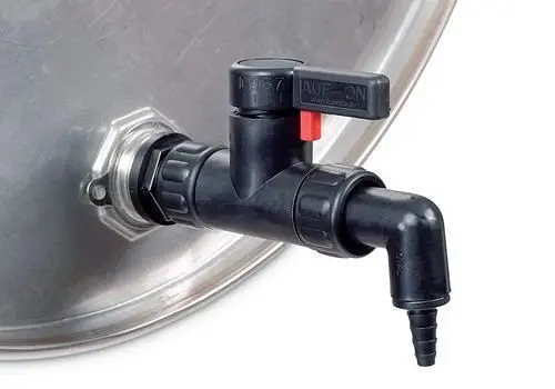 DENIOS Ablasshahn aus Polyamid elektrisch leitfähig für Lösungsmittel für 3/4" Gewinde 193761
