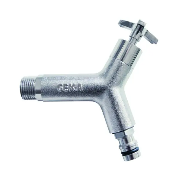 GEKA plus-Gestaltung-Wasserhahn MS Ni mit Stecker 46.7121