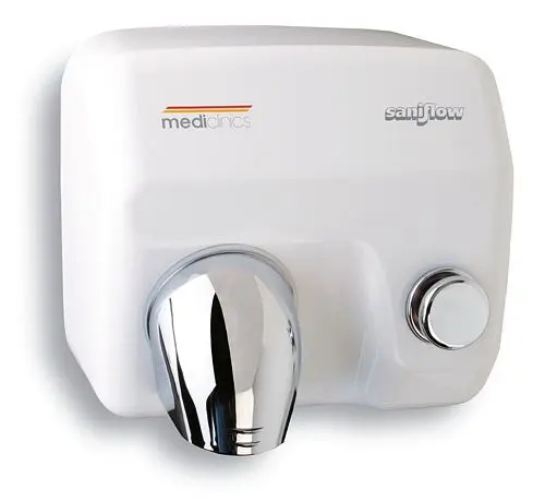 All Care Mediclinics Händetrockner mit Drucktaste Weiß 12260