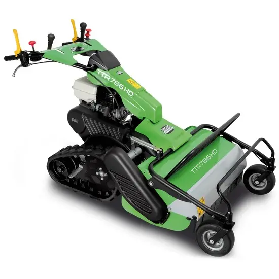 Lampacrescia MGM TTR886HD - Schlegelmäher mit Y-Messern - Raupenantrieb - Hondamotor GX390 für große Steigungen - inklu...