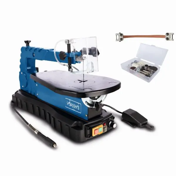 Scheppach Dekupiersäge mit Fußpedal und flexibler Welle DECO MAX 5901411901