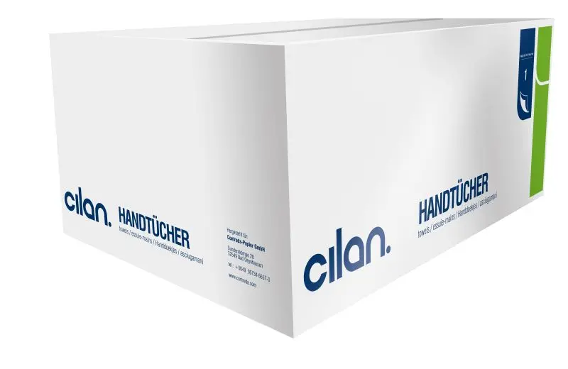 Cilan Krepp Fantikhandtuch H 16 Green-Line natur 1-lagig VE: 20x250 Tücher 2098303