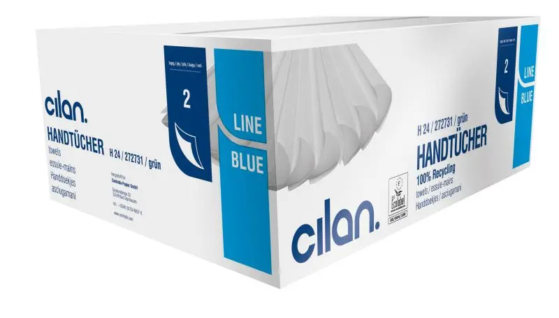 Cilan Tissue Fantikhandtuch H 21 Blattue-Line hochweiß 2-lagig VE: 3072 Tücher 2097020