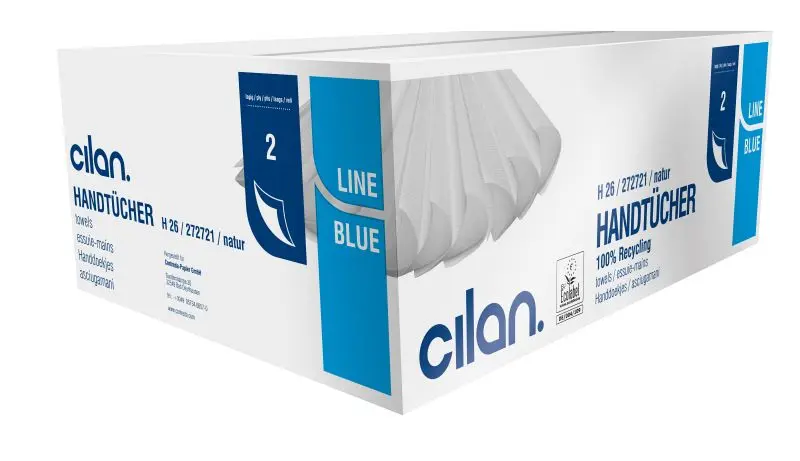 Cilan Tissue Fantikhandtuch H 26 Blattue-Line natur 2-lagig VE: 20x150 Tücher 2097150