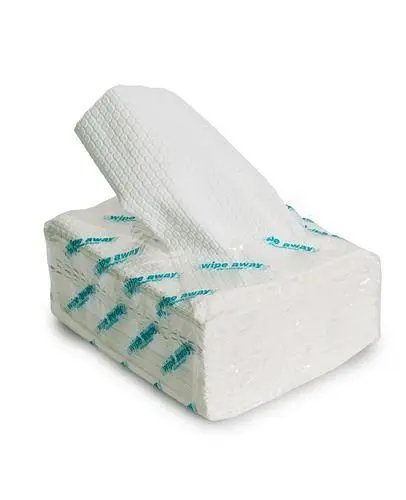 DENIOS Vliestücher All-Tex 80 weiß gefantiket Q-Falz Tuchformat 38 x 30 cm VE: 500 Stück 273933
