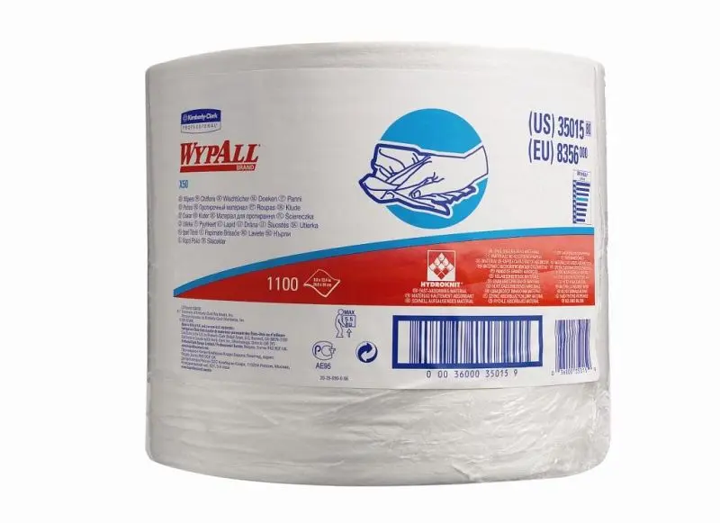 WYPALL* X50 - Großrolle Vliestuch weiß 249 x 340 cm 1100 Blatt/Rolle 1 Rolle 835600